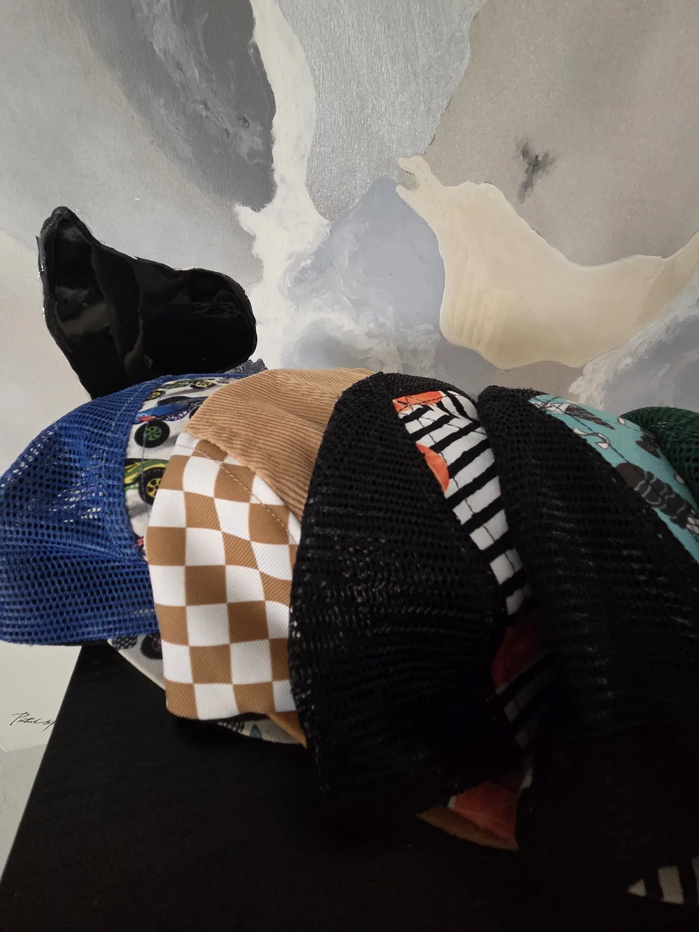 GEORGE HATS CHILD SIZE Mesh Trucker Hats - Baseball Print + Mixed Colors LOT